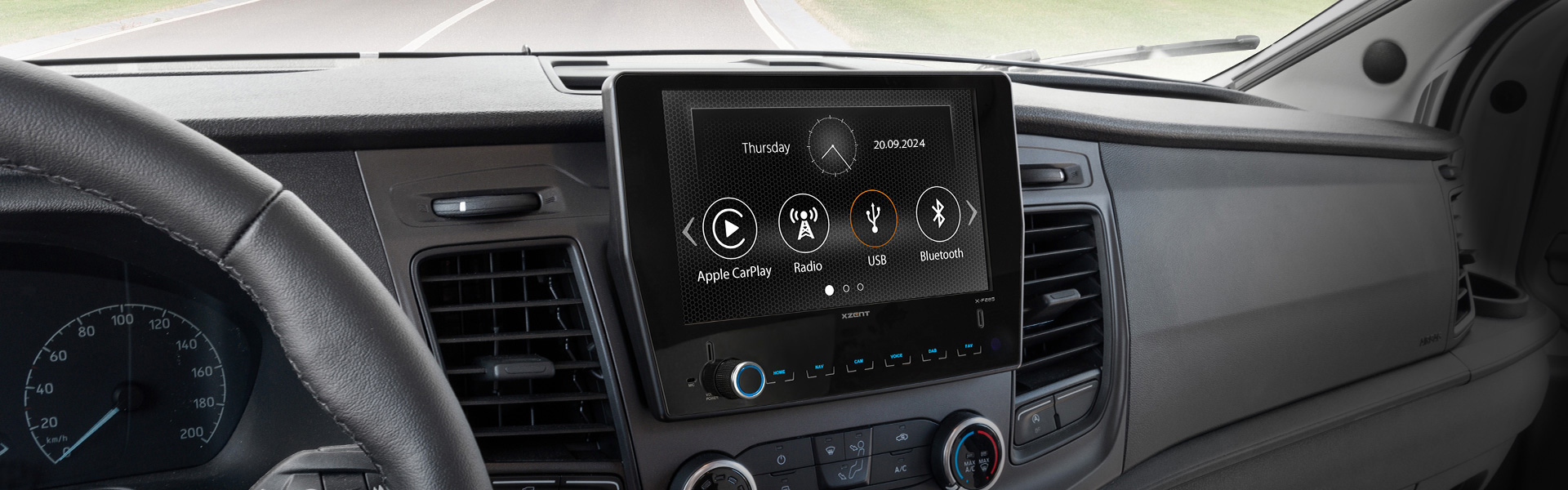 XZENT X-F285 – Navi für Ford Transit