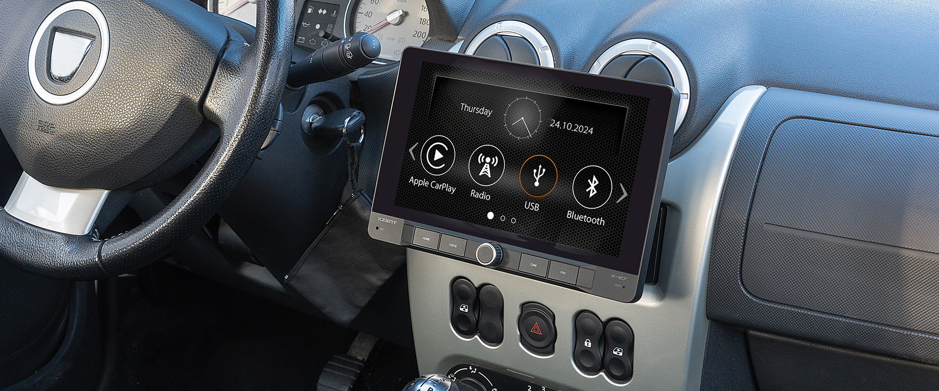 X-127 unterstützt Apple CarPlay und Android Auto