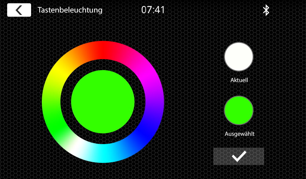 X-127 – Beleuchtete RGB Multicolor Bedientasten